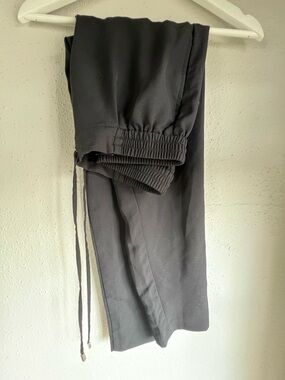 Black Drawstring Jogger Pants